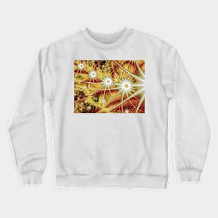 Spiky Flower Abstract Crewneck Sweatshirt